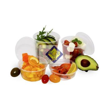 Salad bowl metallized microwaveable 400 ml 100 / package.