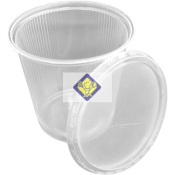 Salad bowl metallized microwaveable 500 ml 100 / package.