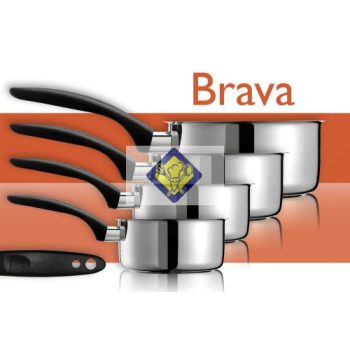 tejforraló fekete nyelű 18cm/2L Brava