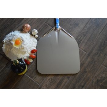 Aluminium Pizzaschaufel. GI. 33x33 cm / 150 cm