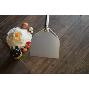 Aluminium Pizzaschaufel. GI. 32x30 cm / 150 cm