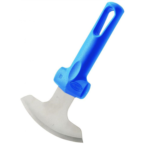 pizza cutter 15 cm, length 20 cm, or metallized. handle, blue