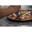Pizzaschneider 15 cm, Länge 20 cm, oder metallisiert. Griff, blau