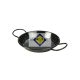 enamelled bowl of paella handle 10x2cm