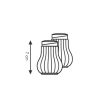 salt-pepper shaker glass pear shaped 2p Tescoma classic