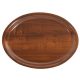 oval Tablett braun 26,5x20cm