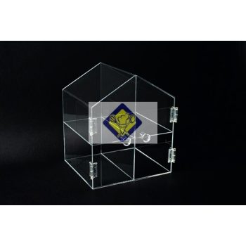 plexi rolettitartó, házikó forma