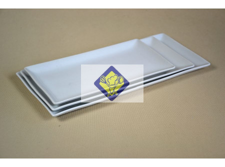 flat rectangular plate 37x16,5cm