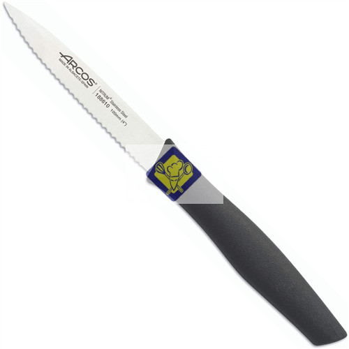 Arcos zöldséghámozó kés recés 10 cm fekete - 188610