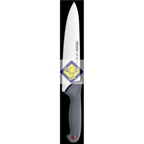 Arcos szakács kés 25 cm, gumis nyél, jelölőkkel COLOUR PROF