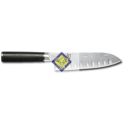 Asiatische Kochmesser Shun gewellte Klinge 18cm Klassische Damast - DM-0718