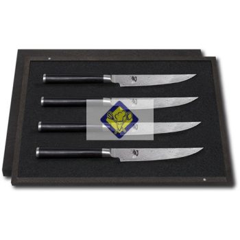   Shun mit 4-Zoll-Steakmesser 12cm KLT. Klassische Damast - DMS-400