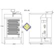 Gyrossütő elektrische Heizung 3 von 4,5 kW Modell Potis E1 / S