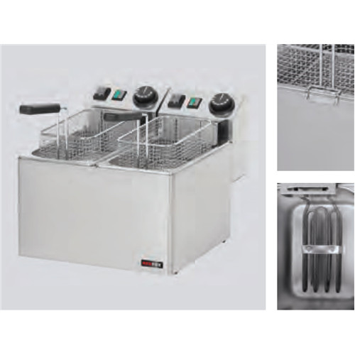 Friteuse, elektrisch, 04 + 04 L, 44 E FE Desktop-Modell