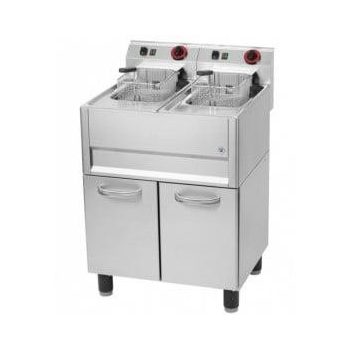   Fritőz, elektromos, 08+08 L, zárt alépítménnyel, 400 V, 600-as széria Modell FE 61 ELT