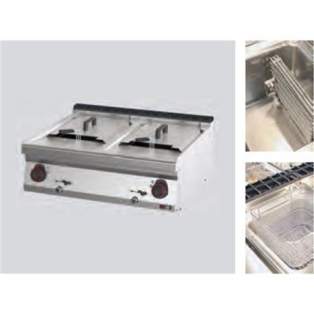   Fritőz, elektromos, 13+13 L, asztali, 700-as széria Modell FE 70/08 E