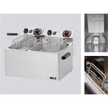 Fritőz, elektromos, 04+07 L, asztali Modell FE 74