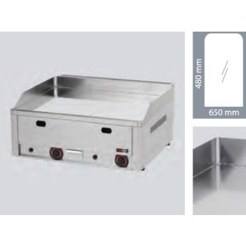  Backblech, gasbefeuerte, Backofen Fläche: 65x48cm, glatte Chrom-Modell G 60 FTHC