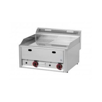   Backblech, gasbefeuerten, Backofen Oberfläche: 65x48 cm, 600-Serie, glatt / gerippt Chrom Modell GL 60 FTHRC