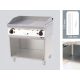 Baking Sheet, gas-fired, oven surface: 79,6x51cm open frames for freestanding units, 700 series, smooth / ribbed chrome Model G 70/80 FTHRC
