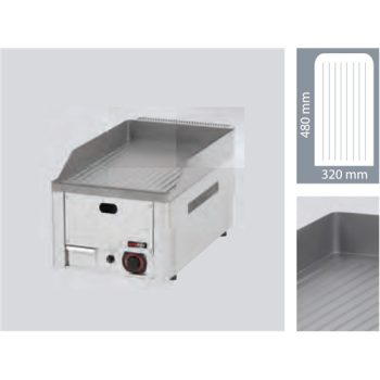   Backblech, gasbefeuerte, Backofen Fläche: 32x48cm, geripptes Modell FTR 30 G