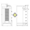 Gyrossütő, Brenner 4, 14 kW, LPG / Erdgas Modell Potis GD4 / S