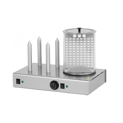 Hot Dog device frankfurter cooking / heat retaining separator 4 spike Model HD 04 N