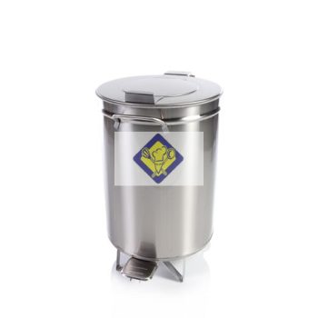   Hulladék- és moslékgyűjtő, fedeles, rm, 50L, lábpedálos