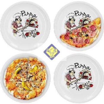 pizzatányér mintás szakács 31cm
