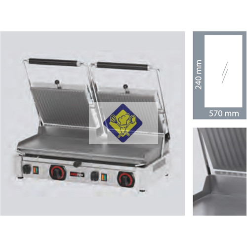 Contact grill, electric, 6 kW Model PD 2020 L