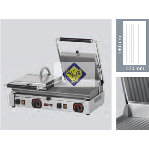 Contact grill, electric, 6 kW Model PD 2020 R