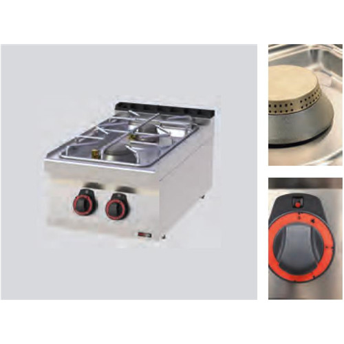 Gas cooker, table, 700 series, two burners 12 kW Model SP 70/04 G