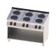 Electric stove, alépítményes version, round rings, 700 series, 15.6 kW, 400 V Model SP E 70/120
