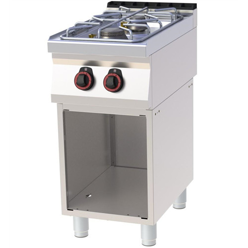 Gas cooker, frames for freestanding units, 700 series, two burners 12 kW Model SP 70/40 G
