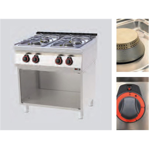 Gas cooker, frames for freestanding units, 700 series, four burners 27 kW Model SP 70/80 G