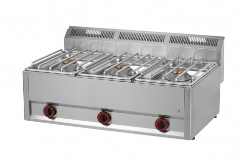 Gas cooker, table, 600 series, three burners, Model SP 90/3 13.5 kW GLS
