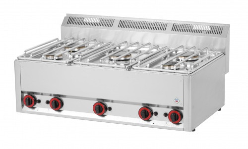 Gas cooker, desktops, 600 Series, 5-burner, Model SP 90/5 16.8 kW GL
