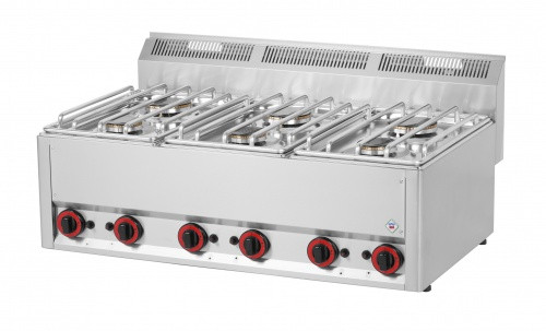 Gas stove, table, 600 series, 6-burner, 19.8 kW Model GL SP 90