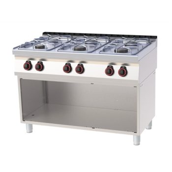   Gáztűzhely, alépítménnyel, 700-as széria, 6 égős, 31 kW Modell SPB 70/120 G