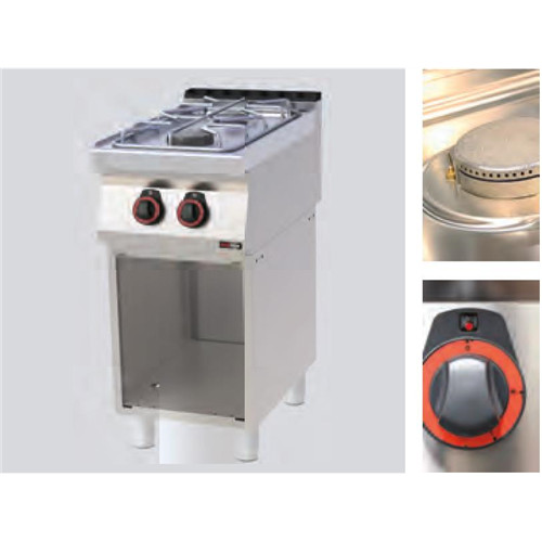 Gas cooker, frames for freestanding units, 700 series, two burners, 9.5 kW Model SPC 70/40 G