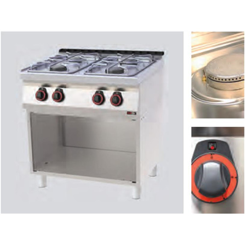 Gas cooker, frames for freestanding units, 700 series, burner 4, 21.5 kW Model SPC 70/80 G