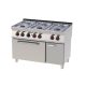 Gas cooker with gas static oven, 700 series, six burners 37 kW Model SPBT 21G 70/120