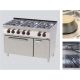 Gas cooker with gas static oven, 700 series, six burners 45 kW Model SPT 21G 70/120