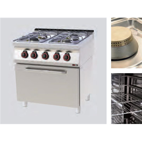 Gas cooker, electric static oven, 700 series, four-burner, Model SPT 70/80 11 30.13 kW GE