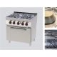 Gas cooker with gas static oven, 700 series, four burners 33 kW Model SPT 70/80 21 G