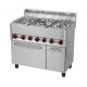 Gas stove, electric convection oven, 600-series, 5-burner, 19.93 kW Model GL 90/5 SPT