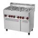 Gas stove, electric convection oven, 600 series, 6-burner, 22.93 kW Model SPT 90 GL