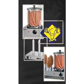 Hot dog grills, steamers